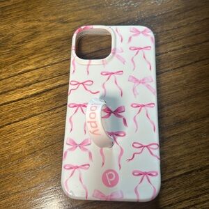 Loopy Case White and Pink Bow Phone Case